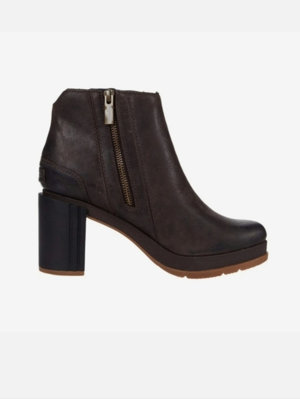 Sorel Blake Bootie Blackened Brown Double Side Zip Boots
